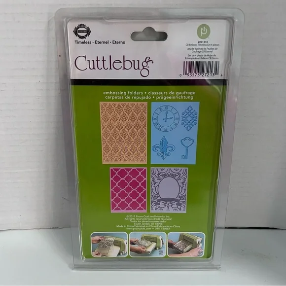 Cuttlebug 4-pc embossing folders - TIMELESS - Picture 3 of 9